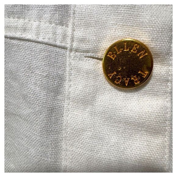 NWT Ellen Tracey Women's Linen  light weight shirt/Jacket, off white Size 3X - Picture 3 of 5